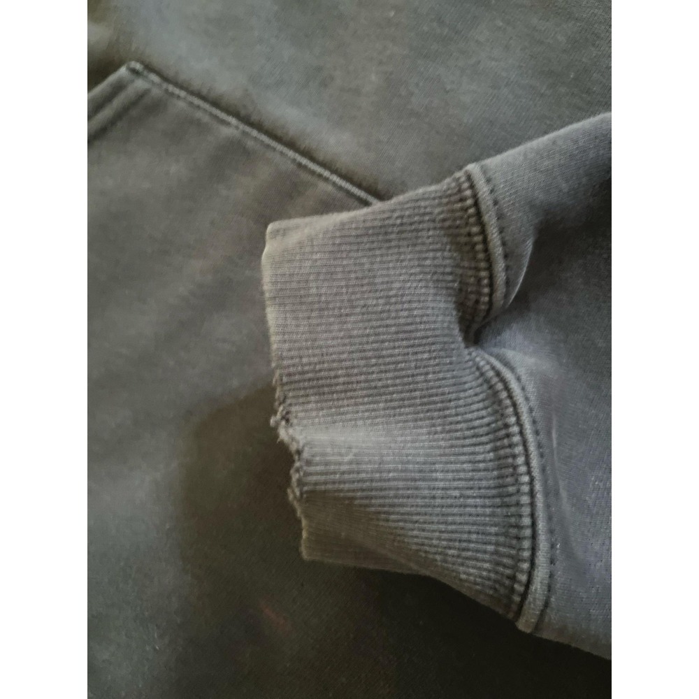 Carhartt Hoodie Mens 2XL Blue Fleece Quarter Zip Pullover Sweatshirt Workwear - Picture 4 of 6